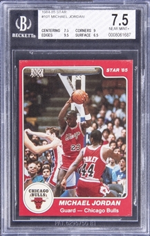 1984-85 Star #101 Michael Jordan Rookie Card - BGS NM+ 7.5